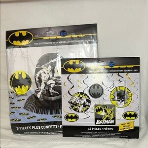 DC Comics Batman Party Decoration Set - Black and Yellow